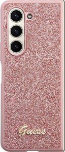 Guess Etui Guess GUHCZFD5HGGSHP Samsung Galaxy Z Fold 5 hardcase Glitter Script różowy/pink 12