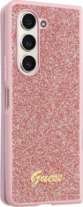 Guess Etui Guess GUHCZFD5HGGSHP Samsung Galaxy Z Fold 5 hardcase Glitter Script różowy/pink 15