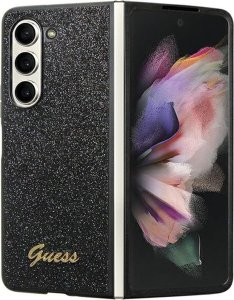 Guess Etui Guess GUHCZFD5HGGSHK Samsung Galaxy Z Fold 5 hardcase Glitter Script czarny/black 1