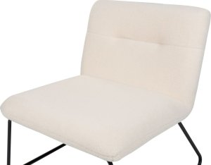 Beliani Fotel boucle biały COTULLA 4