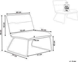 Beliani Fotel boucle biały COTULLA 9