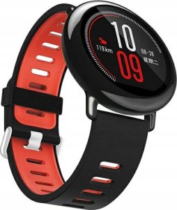 Beline Beline pasek Watch 22mm Double Color Silicone czarno-czerwony black/red box 1