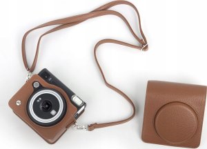 Pokrowiec LoveInstant Futerał Etui Pokrowiec Case Do Fuji Fujifilm Instax Square Sq40 Sq 40 / Brązowy 6