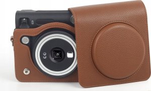 Pokrowiec LoveInstant Futerał Etui Pokrowiec Case Do Fuji Fujifilm Instax Square Sq40 Sq 40 / Brązowy 7