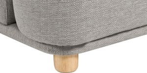 Beliani Sofa 3-osobowa jasnoszara LUVOS 13