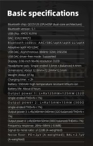 FiiO FiiO BTR15 black - DAC i AMP Bluetooth 13