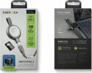 Energea ENERGEA WatchPod 3 kompaktowa ład. indukcyjna do Apple Watch 5W USB-C Fast Charging szary/gunmetal 7