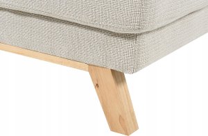 Beliani Sofa narożna lewostronna beżowa SIRO 15