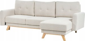 Beliani Sofa narożna lewostronna beżowa SIRO 3