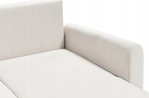 Beliani Sofa narożna lewostronna beżowa SIRO 7