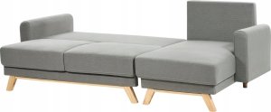 Beliani Sofa narożna lewostronna szara SIRO 5