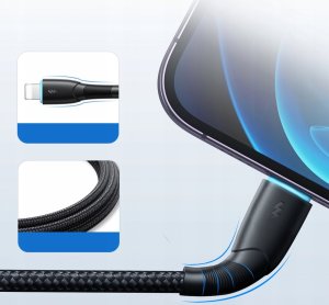 Kabel USB Joyroom USB-A - Lightning 1 m Czarny (JYR896) 11