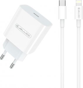Ładowarka Jellico JELLICO ładowarka sieciowa AK180 PD 20W 1xUSB-C + kabel USB-C - Lightning Biały standard 2