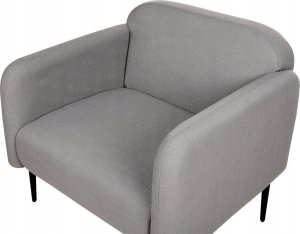 Beliani Fotel tapicerowany szary STOUBY 5