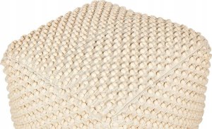 Beliani Puf bawełniany 50 x 50 x 35 cm beżowy KINGRI 2