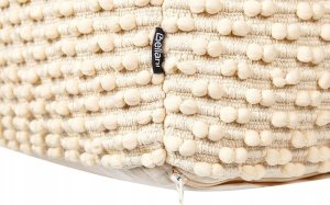 Beliani Puf bawełniany 50 x 50 x 35 cm beżowy KINGRI 3