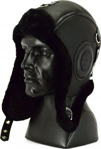 Podhale Regionals Czapka skórzana pilotka LOTNIK - ZIMA 57-58 cm (L) 2