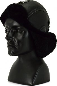 Podhale Regionals Czapka skórzana pilotka LOTNIK - ZIMA 57-58 cm (L) 7