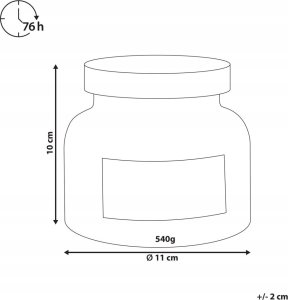 Beliani Świeca zapachowa sojowa bergamotka DELIGHT BLISS 5