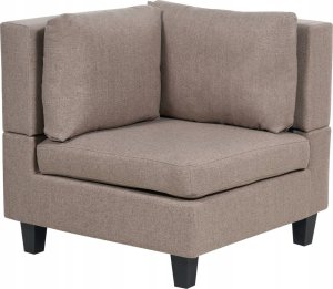 Beliani Sofa modułowa 3-osobowa brązowa UNSTAD 5