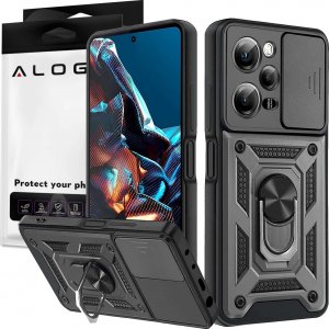 Alogy Etui ochronne Alogy Camshield Stand Ring z osłonką na aparat do Xiaomi Poco X5 Pro 5G / Redmi Note 12 Pro 5G Czarne + Szkło 1