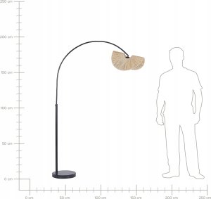 Lampa podłogowa Beliani Lampa podłogowa papierowa naturalna HERRON 11