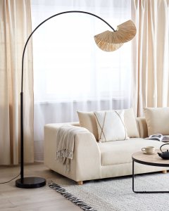 Lampa podłogowa Beliani Lampa podłogowa papierowa naturalna HERRON 4