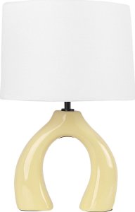 Lampa stołowa Beliani Lampa stołowa ceramiczna żółta ABBIE  Lumarko! 1