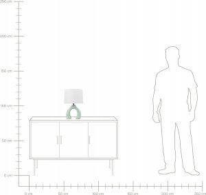 Lampa stołowa Beliani Lampa stołowa ceramiczna jasnozielona ABBIE 9