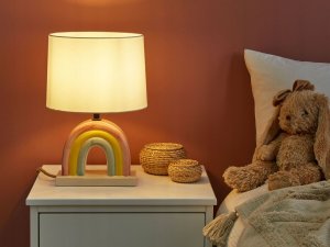 Lampa stołowa Beliani Lampa stołowa ceramiczna wielokolorowa TITNA 2