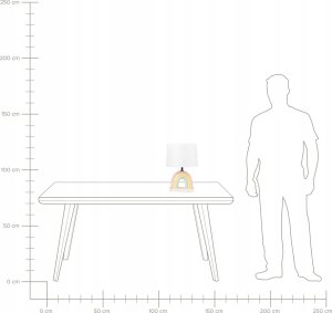 Lampa stołowa Beliani Lampa stołowa ceramiczna wielokolorowa TITNA 9