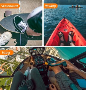 SunnyLife Head Mount Uchwyt Opaska Mocowanie Na Głowę + Głowica Kulowa 3d Do Kamer Gopro Sjcam Xiaomi Dji Insta360 / Td672-gy 4