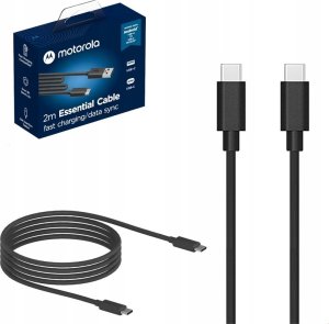 Kabel USB Motorola USB-C - USB-C 2 m Czarny (SJC00CCB20) 1