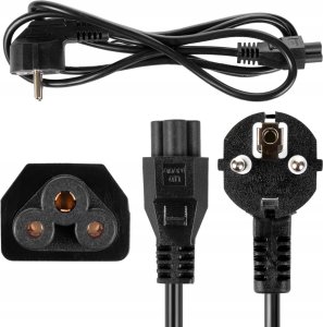 Kabel zasilający Maclean Kabel zasilający typu koniczynka Maclean, 3 pin, wtyk EU, 1.5m, MCTV-857 6