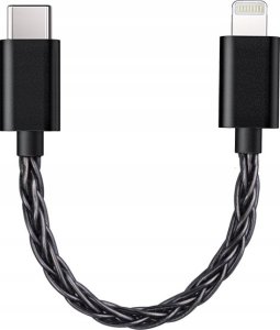 Kabel USB FiiO USB-C - Lightning 0.1 m Czarny (6953175730446) 1