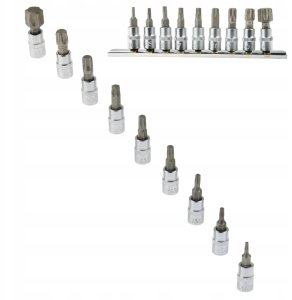 Geko 9el.zestaw kl.trzp.torx T10-60 1/4" CRV(10/20) 3