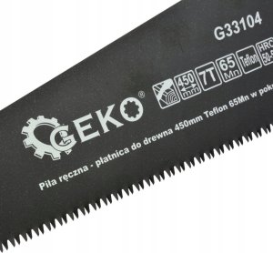 Geko Piła ręczna - płatnica do drewna 450mm Teflonowa 65Mn w pokrowcu (8/32) 10