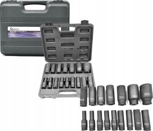Geko Zestaw nasadek udarowych długich 1/2" 10-32mm 16szt. (5) 1