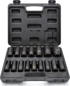 Geko Zestaw nasadek udarowych długich 1/2" 10-32mm 16szt. (5) 2