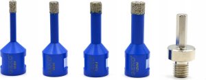 Geko Zestaw otwornic diamentowych 5el. 6-12mm (10) 6