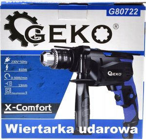 Wiertarka Geko Wiertarka udarowa 13mm 810W GEKO X-Comfort (10) 7