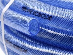 Geko Wąż techniczny 25x4mm zbr.trans. nieb. 1m/25m(1) 2