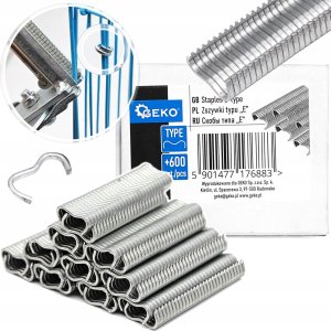 Geko Zszywki typu E do mocowania siatki ogrodzeniowej 600szt (60) 2