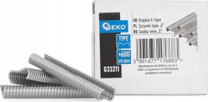 Geko Zszywki typu E do mocowania siatki ogrodzeniowej 600szt (60) 6