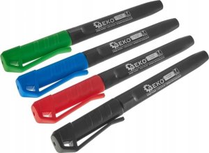 Geko Marker budowlany permanentny mix kolor - zestaw 4 szt (12/144) 2