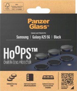 PanzerGlass PanzerGlass Hoops Camera Sam A25 5G czarny/black 1225 camera lens protector hoop optic rings 2