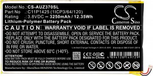 Cameron Sino Akumulator Bateria Typu 0b200-01510100 C11p1425 Do Asus Zenpad 7.0 Z370 M700 / Cs-auz370sl 4