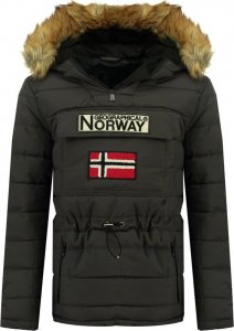 Kurtka męska Geographical Norway Markowa kurtka Geographical Norway model Coconut-WR036H kolor Szary. Odzież męska. Sezon: Jesień/Zima XL 1