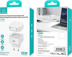 Ładowarka Usams Ładowarka sieciowa USAMS US-CC202 USB-C + kabel Lighning PD QC 35W czarny/black 5