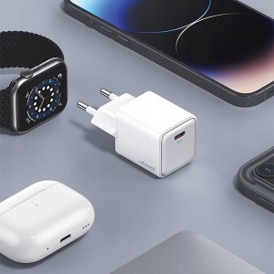 Ładowarka Usams Ładowarka sieciowa USAMS US-CC183 USB-C 20W PD3.0 + kabel US-SJ610 USB-C / Lightning biały/white 2